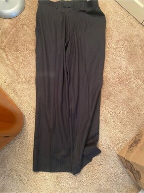 Perry Ellis Black Pinstripe Dress Trousers